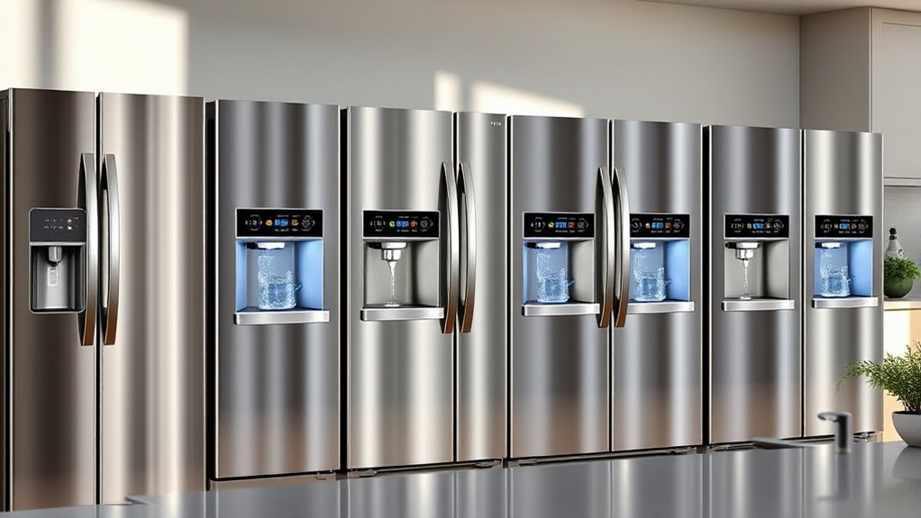 top water dispenser refrigerators